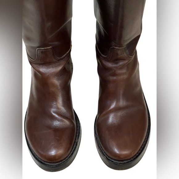 Ann Demeulemeester brown leather riding boots - Picture 14 of 16
